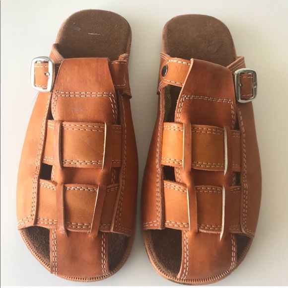 Handmade Shoes - Handmade slide sandals